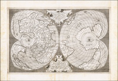 Dvojitá kordiformní mapa světa, Antonio Salamanca od Antonio Salamanca