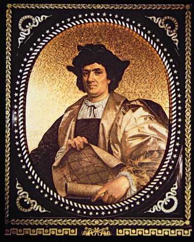 Kryštof Kolumbus (mozaika) od Antonio Salviati