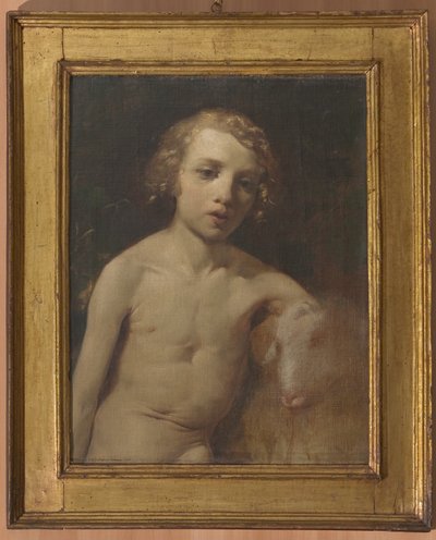 San Giovannino (Kojenec sv. Jana) (olej na plátně) od Antonio Simonazzi