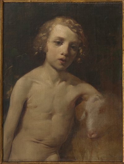 San Giovannino (Kojenec sv. Jana) (olej na plátně) od Antonio Simonazzi