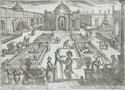 Duben: zahrada od Antonio Tempesta