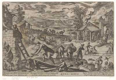 Bronzen tijdperk Aetas aenea (title on object) Vier tijdperken van de wereld (series title)   1368925   cs       czech Successfully Translated  Original: Design for the stained glasses of the Chapel of St Ferdinand in Paris (painting) Translat: Design for  od Antonio Tempesta
