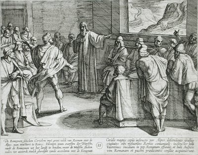 Porada o krocích, které je třeba podniknout při přibližování nových římských vojsk přes Alpy od Antonio Tempesta