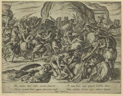 Smrt Camilla v bitvě Řeků a Římanů od Antonio Tempesta