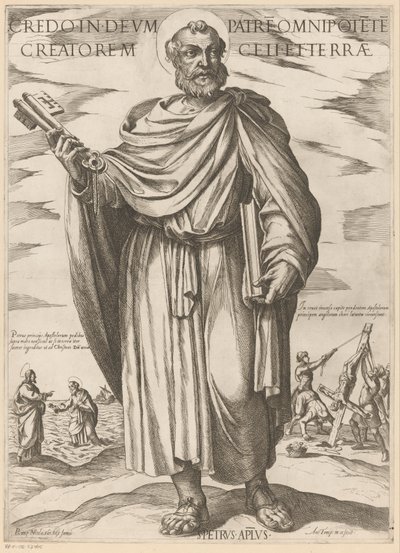 Svatého Petra Věřím v boha otce všemohoucího stvořitele nebe a země (titul na předmětu) Kristus, Marie en de apoštol (název série) od Antonio Tempesta