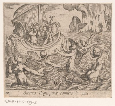 Ze sirény Proserpininy sirény Počítají ptáky (název na objektu) Metamorphoseon nebo transformace (název série) Metamorfosen van Ovidius (název série) od Antonio Tempesta