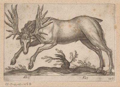 Eland Los / Moose (název na objektu) Dieren en fablewezens (název série) Nová kolekce nejkurióznějších zvířat světa (název série) od Antonio Tempesta