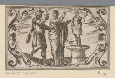 H. Artemia Romeinse martelaressen (název série) Imagini di moltes vergini Rom v mučednictví (název série) od Antonio Tempesta