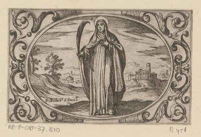 H. Asella Romeinse martelaressen (název série) Imagini di moltes vergini Rom v mučednictví (název série) od Antonio Tempesta