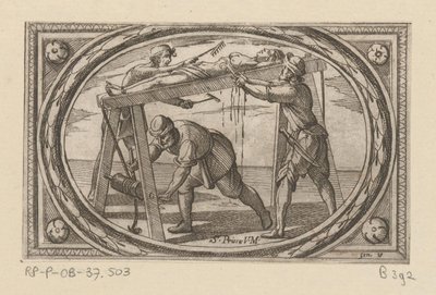 H. Prisca Romeinse martelaressen (název série) Imagini di moltes vergini Rom v mučednictví (název série) od Antonio Tempesta