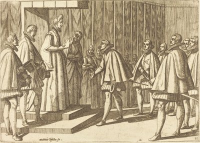 Italský princ před Markétou Rakouskou od Antonio Tempesta