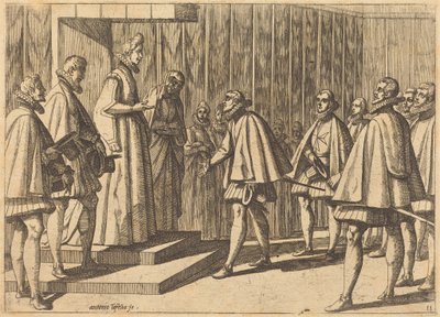 Italský princ před Markétou Rakouskou od Antonio Tempesta