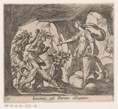 Juno en de Furien v přístavu van de Hades Juno