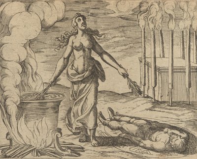 Medea Obnovení Aesonova mládí Medea,..., Vydáno po roce 1606. od Antonio Tempesta