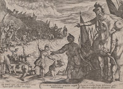 Deska 13: Gideon Choosing his Soldiers, z 