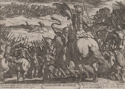 Deska 16: David Killing Goliath, z 