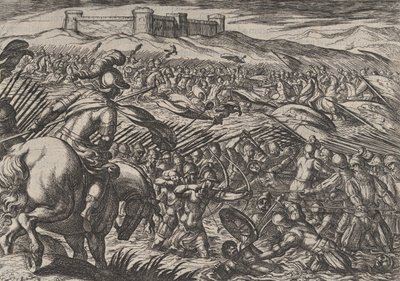 Plate 29: Civilis Floods the Land by Defensive Breaking the Dikes, z The War of the R..., 1611. od Antonio Tempesta