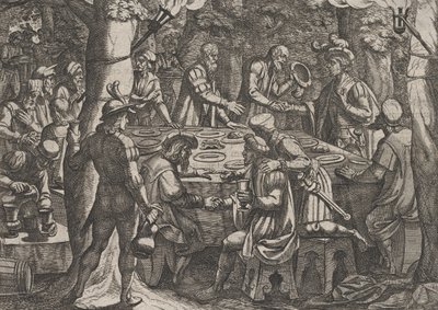 Deska 4: Civilis říká holandským starším, že s nimi Romové zacházejí jako s otroky..., 1611. od Antonio Tempesta