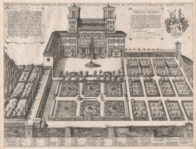 Zrcadlo římské velkoleposti: Palác a zahrady Monte Pincio, polovina ..., polovina až konec 16. století. od Antonio Tempesta