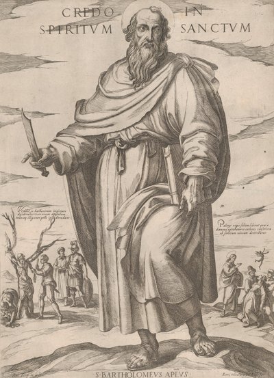 sv. Bartoloměje ze série „Kristus, Maria a apoštolové“, ca. 1590-cca. 1610. od Antonio Tempesta