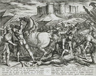 Římané svedení Civilisovým koněm k domněnce, že je mrtvý nebo zraněný od Antonio Tempesta