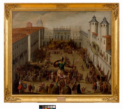 Turnaj na Piazza del Castello, Turín, 1620 od Antonio Tempesta