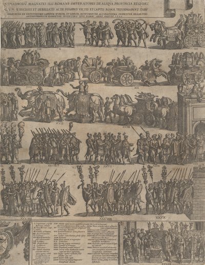 Triumf římského císaře na levé straně, 1603. od Antonio Tempesta
