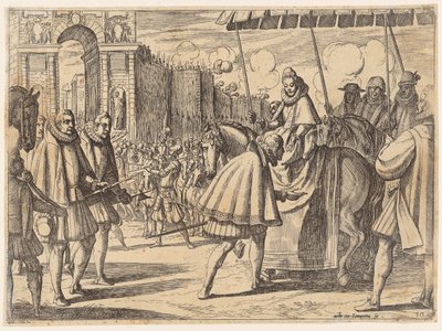 Triumfální vstup Markéty Rakouské do Milána od Antonio Tempesta