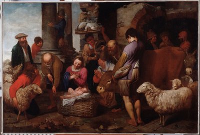 Obraz Klanění tří králů od Antonia Traviho (1608-1665) Genes Musei di Strada Nuova ze 17. století (dříve Palazzo Bianco) od Antonio Travi