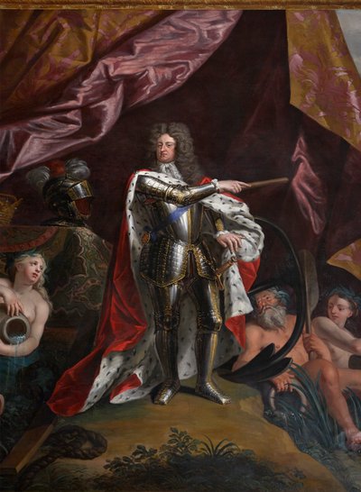 George, princ Dánska, jako lord vysoký admirál Anglie, detail z The Queen