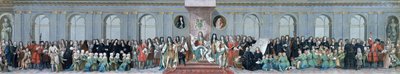 Jakub II. (1633-1701) přijímá matematické učence z Kristovy nemocnice od Antonio Verrio