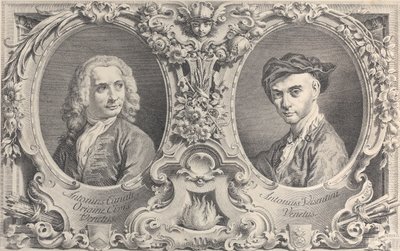 Portréty Canaletta a Visentiniho, 1735., 1735. od Antonio Visentini