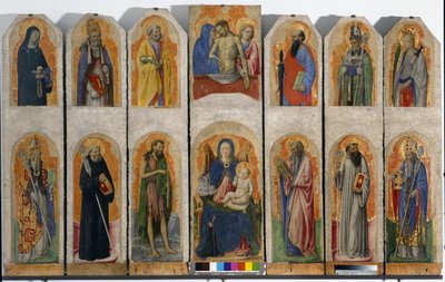 Polyptych z Praglie, kolem 1448 od Antonio Vivarini
