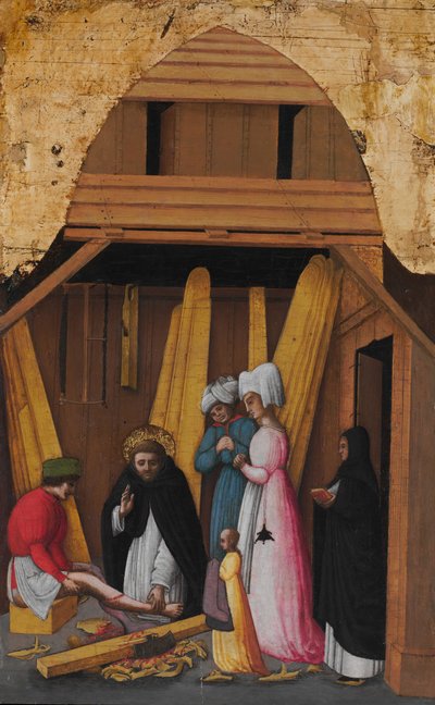 Svatý Petr mučedník Uzdravení nohy mladého muže, ca. 1450. od Antonio Vivarini