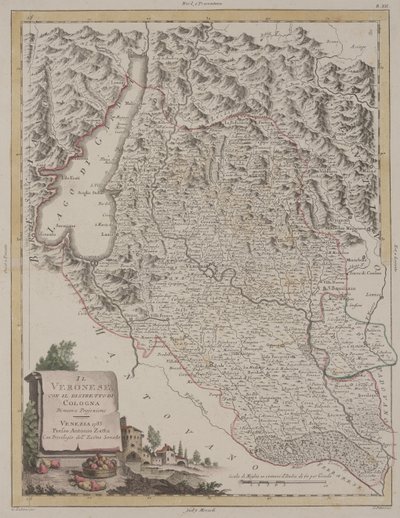 Region Verona s okresem Kolín nad Rýnem, 1783 od Antonio Zatta