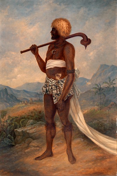 Fijian Man, ca. 1893. od Antonio Zeno Shindler