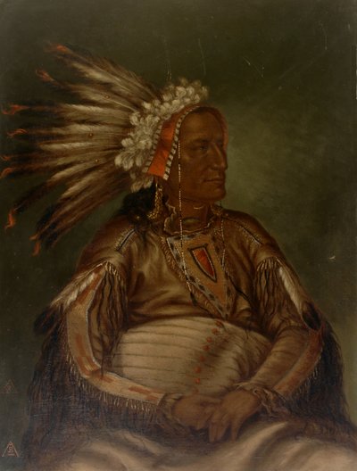 The Fighting Kill Red Plume, ca. 1887. od Antonio Zeno Shindler