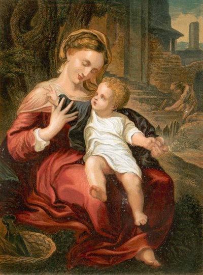 Svatá rodina od Antonio da Correggio