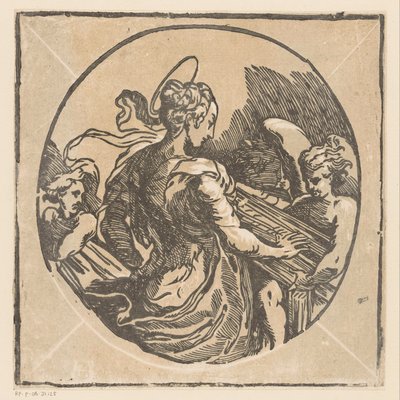 Svatá Cecílie hudebnice od Antonio da Trento (possibly)