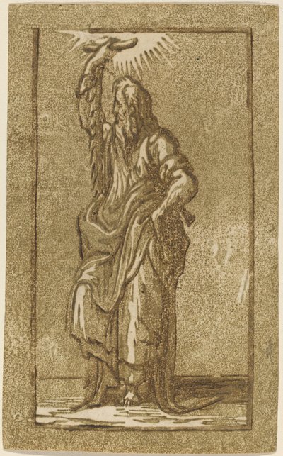 Svatý Šimon od Antonio da Trento after Parmigianino
