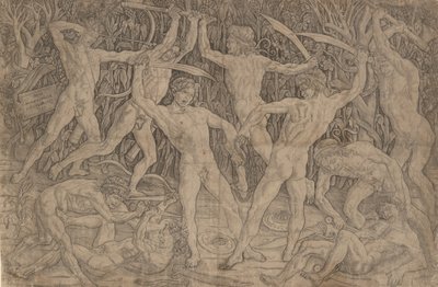 Bitva nahých mužů, ca. 1470-90., ca. 1470-90. od Antonio Pollaiuolo