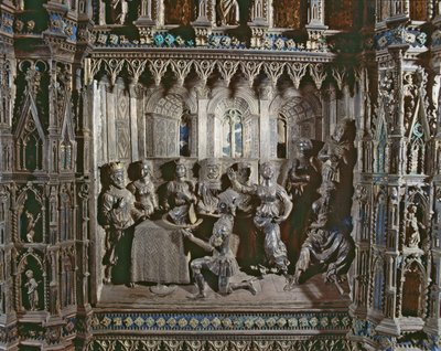Herodova slavnost se Salomeiným tancem, Argentský oltář, 1478 (stříbro) od Antonio di Salvi