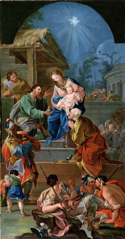 Klanění tří králů, polovina 18. století (viz 200955) od Antonio the Elder Gonzalez Velazquez