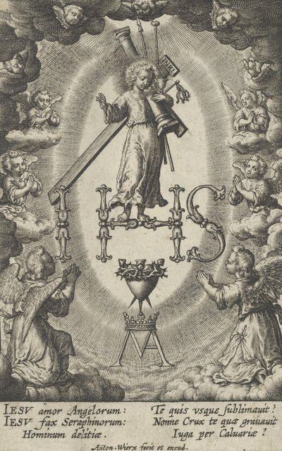Posvátný monogram. od Antonius Wierix