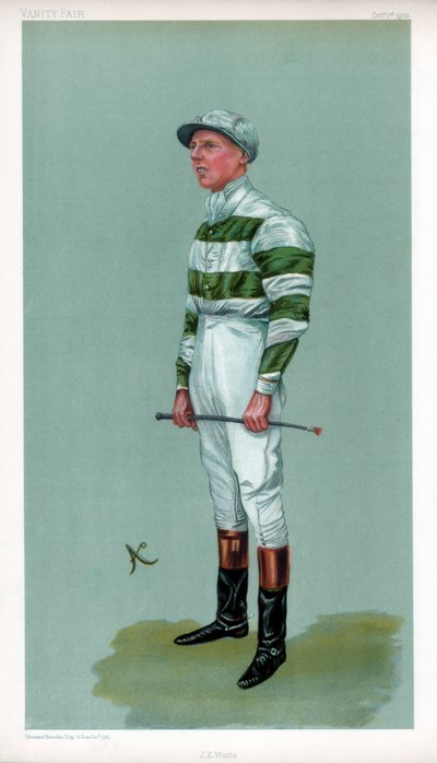 John Evelyn Watts , britský žokej, 1903. od Ao