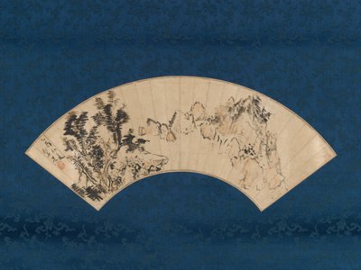Příprava čaje u horské soutěsky, 1825. od Aoki Mokubei