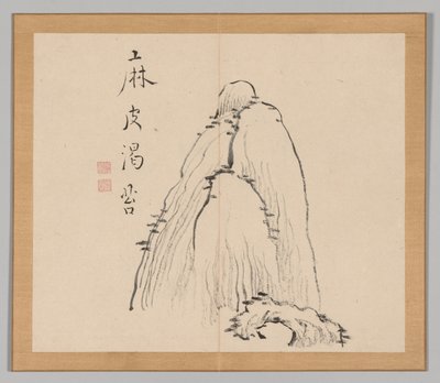 Dvojalbum krajinných studií podle Ikeno Taiga, svazek 1 list 10, 18. století. od Aoki Shukuya