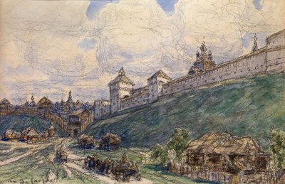 Serpukhov v 17. století od Apollinari Mikhailovich Vasnetsov
