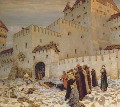 The Killing Ground (Rekonstrukce staré Moskvy) od Apollinari Mikhailovich Vasnetsov