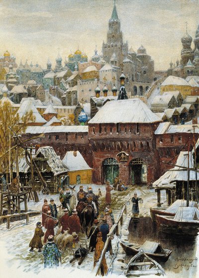 Moskva v 17. století, konec 19. - začátek 20. století. od Appolinari Mikhaylovich Vasnetsov